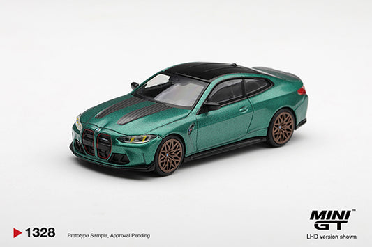 (Preorder) Mini GT 1:64 BMW M4 CS Frozen Isle of Man Green Metallic - MGT01328