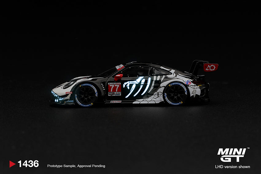(Preorder) Porsche 911 GT3 R (992) #77 AO Racing "Skeleton Rexy" 2026 IMSA Petit Le Mans - MGT01436
