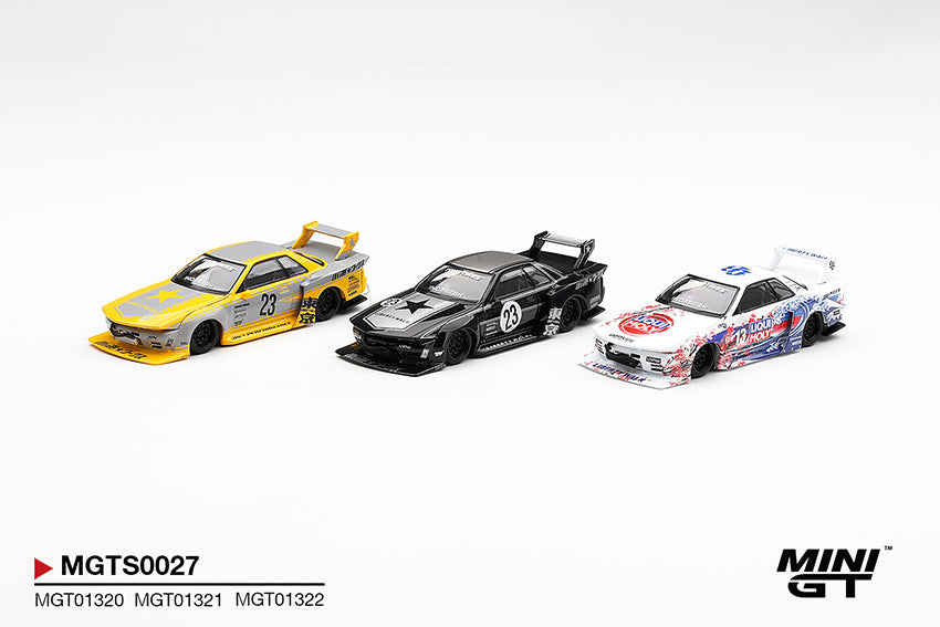 (Preorder) Mini GT 1:64 INOZETEK x Liberty Walk R32 Set 2026 Show Edition - MGTS0027