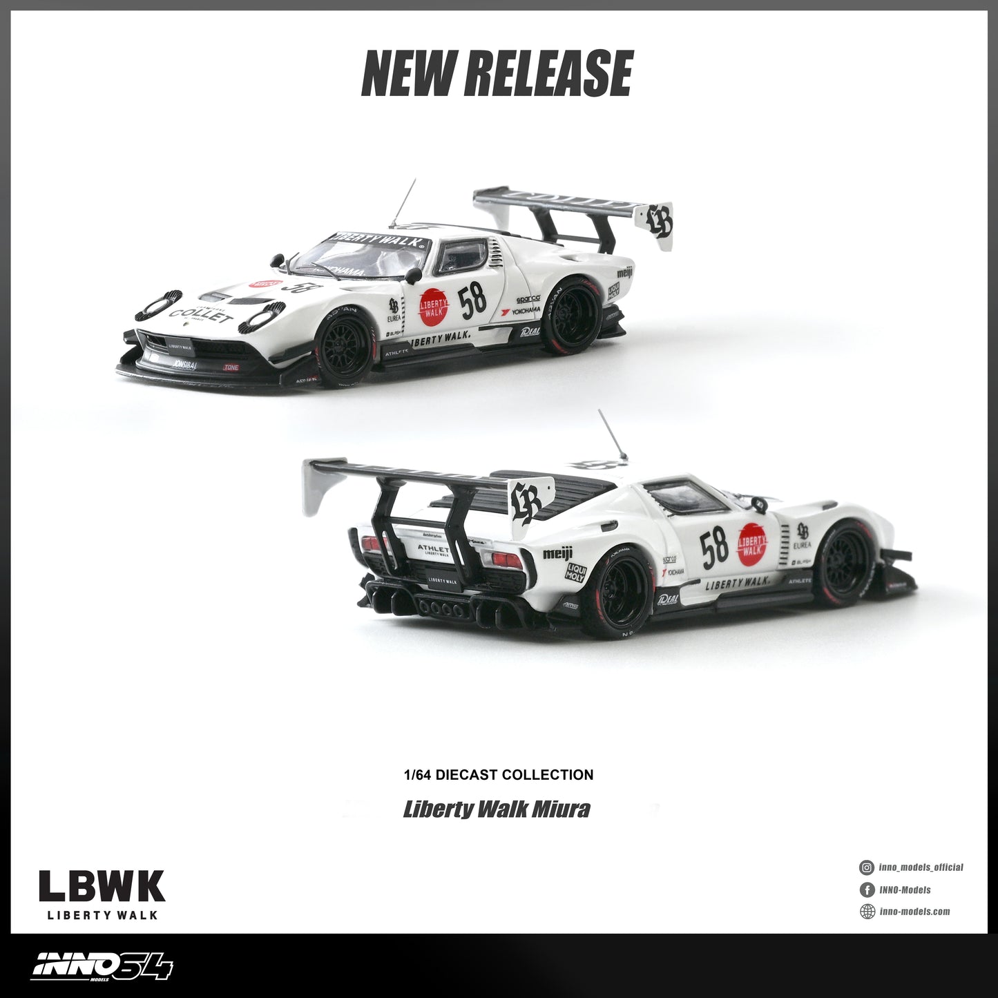 (Preorder) INNO64 1:64 LB-Silhouette WORKS Miura GT