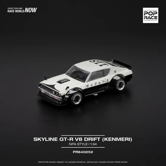 Pop Race 1:64 Skyline KPGC110 (Kenmeri) PR64-252