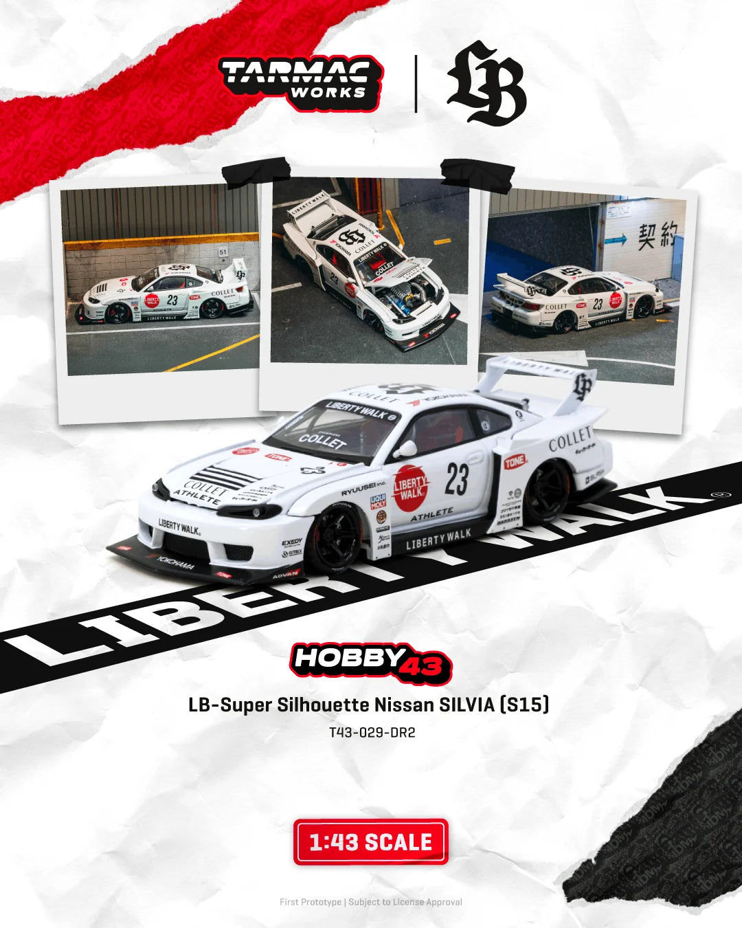 (Preorder) Tarmac Works 1:43 LB-Super Silhouette S15 Drift 2025