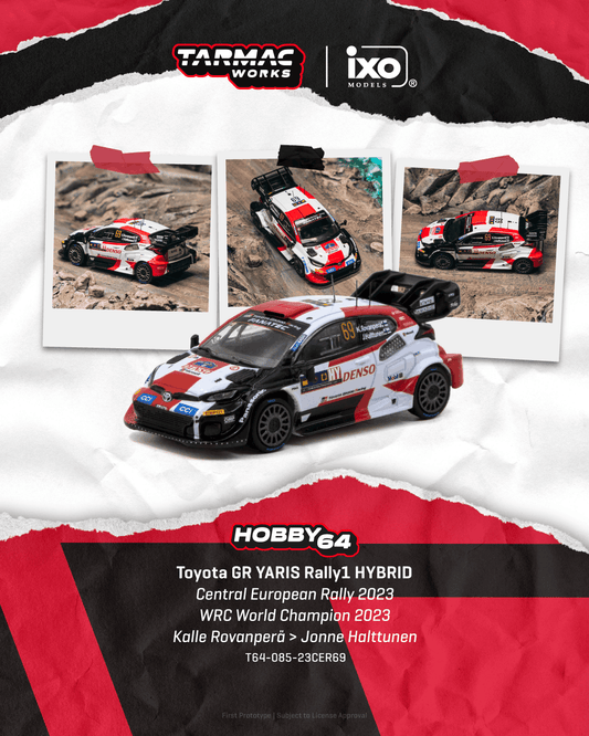 (Preorder) Tarmac 1:64 Toyota GR YARIS Rally1 HYBRID Central European Rally 2023 WRC World Champion 2023 - Kalle Rovanperä / Jonne Halttunen
