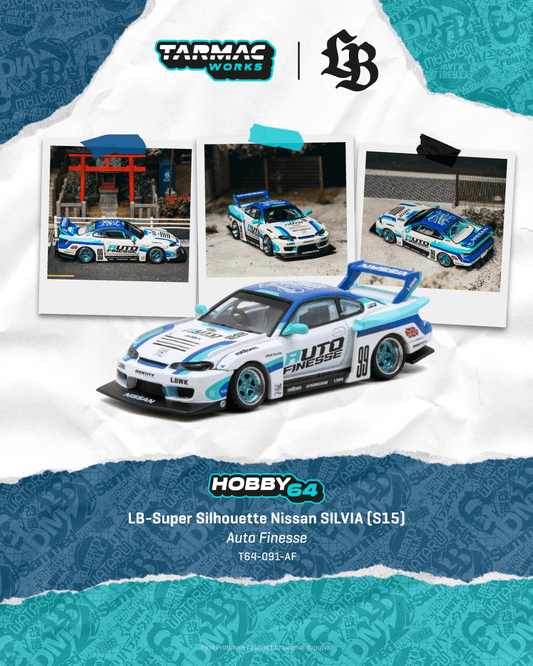 (Preorder) Tarmac 1:64 LB-Super Silhouette Nissan SILVIA (S15) Auto Finesse