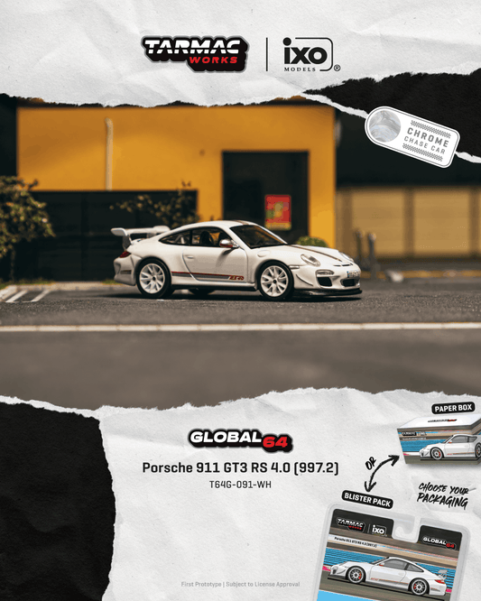 (Preorder) Tarmac Works 1:64 Porsche 911 GT3 RS 4.0 997.2 - Blister