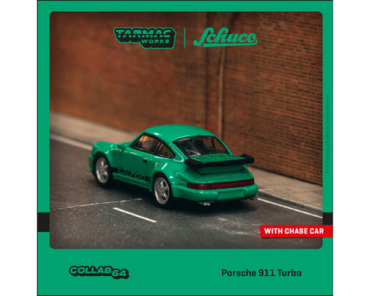 (Preorder) Tarmac Works 1:64 Porsche 911 Turbo Green