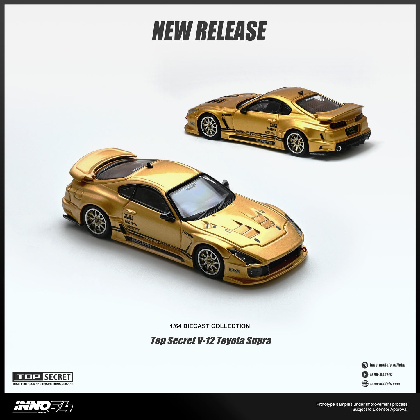 (Preorder) INNO64 1:64 TOP SECRET V12 SUPRA