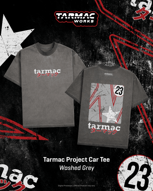 (Preorder) Tarmac Works Project Car Tee - Washed Grey