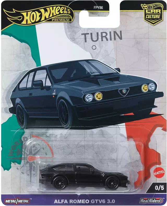 Hot Wheels Premium World Tour Alfa Romeo GTV6-3.0 "Black Chase"