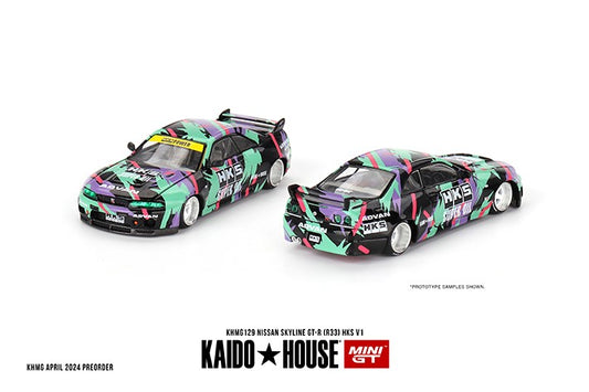 (Preorder) Kaido House x Mini GT 1:64 Nissan Skyline GT-R (R33) HKS V1