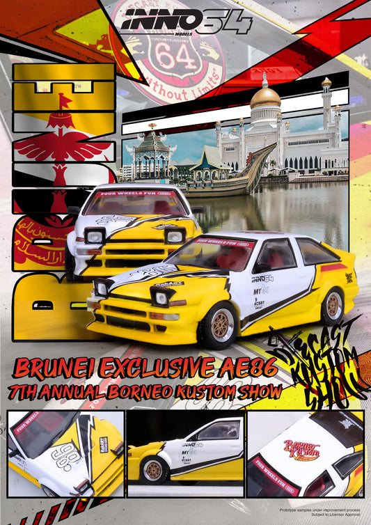 INNO64 Toyota Sprinter Trueno (AE86) Brunei Diecast Kustom Show 2024