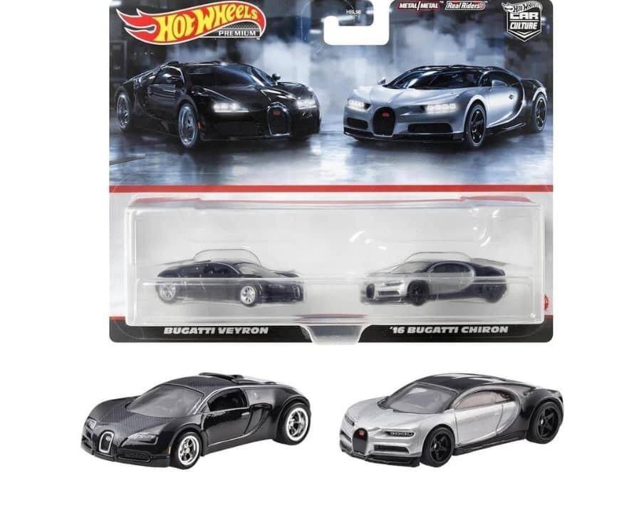Hot Wheels Car Culture Twin Pack BUGATTI VEYRON / ’16 BUGATTI CHIRON