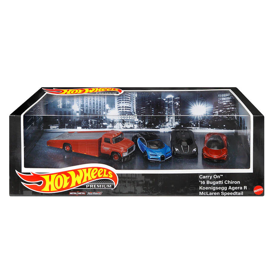 Hot Wheels Premium Collectors Set Carry On Super Cars