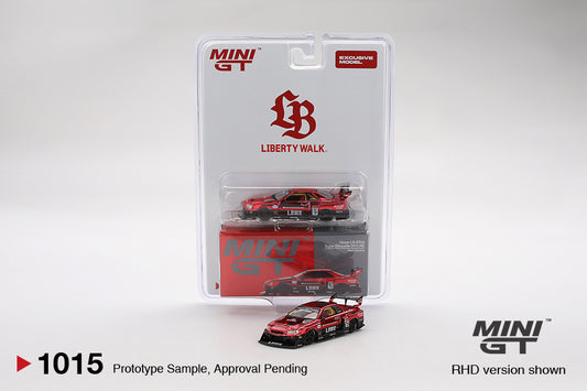 Mini GT Nissan LB-ER34 Super Silhouette SKYLINE Red Chrome