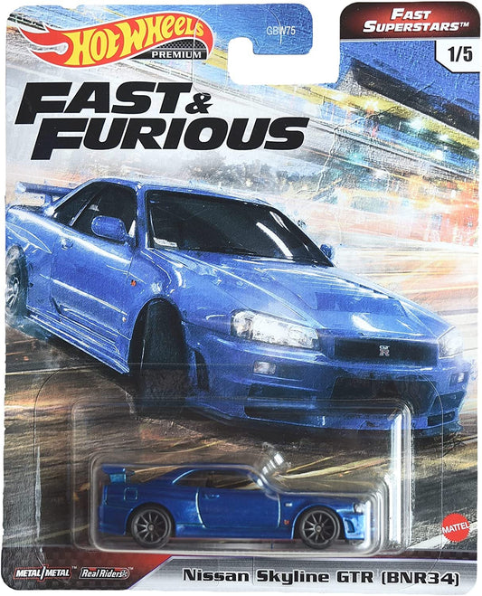 Hot Wheels Fast and Furious Fast Superstars Nissan Skyline GTR (BNR34)