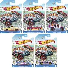 Hot Wheels Spring Flower Series Set Of 5