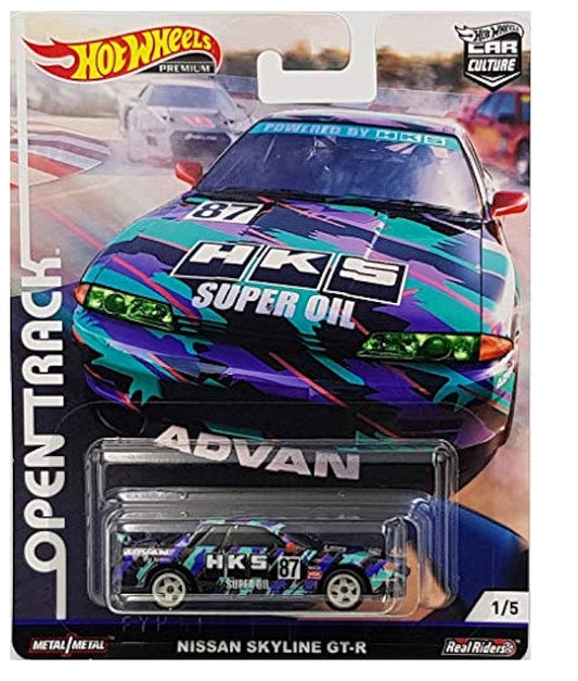 Hot Wheels Open Track HKS Nissan Skyline GT-R