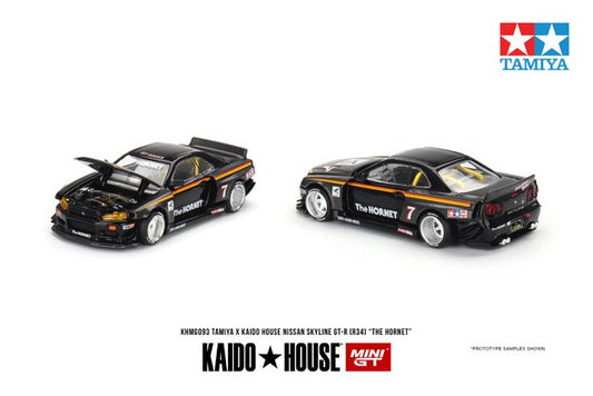 (Preorder) Kaido House x Mini GT 1:64 Mini GT 1:64 Tamiya Nissan Skyline GT-R (R34) ” The Hornet “