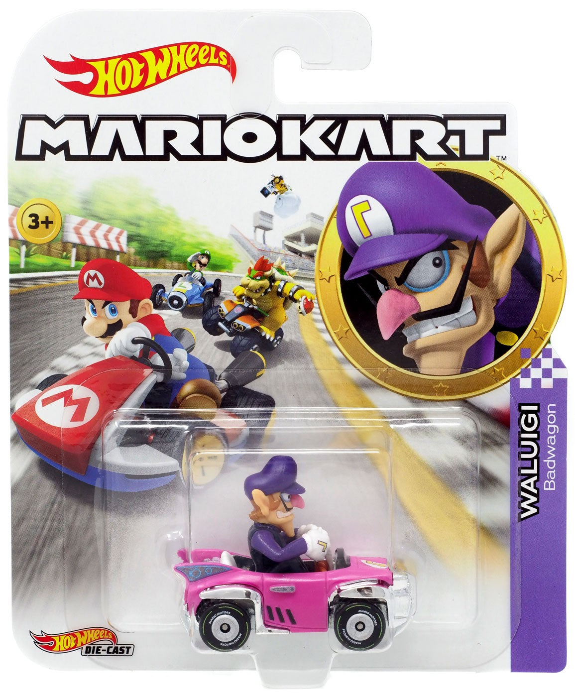 Hot Wheels Mario Kart - Waluigi BadWagon