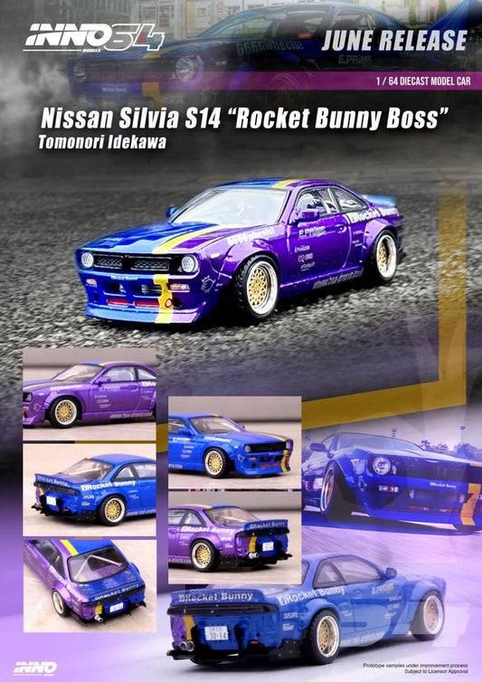 INNO64 1:64 Nissan Silvia S14 “Rocket Bunny Boss”