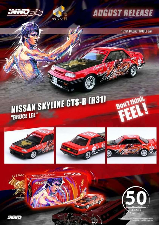(Preorder) INNO64 Nissan Skyline GT-R (R31) "Bruce Lee"