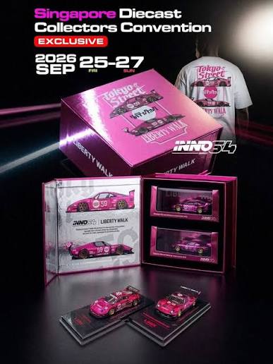 INNO64 Liberty Walk LB-Silhouette Works Miura GT & LB-Works F40 - Singapore Diecast Collectors Convention 2026 Boxset Event Edition (Shirt Not Included)