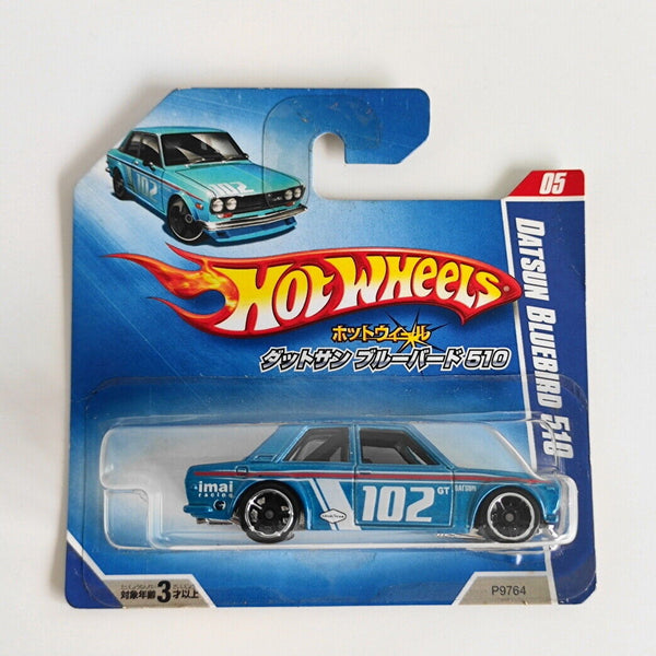 Hot Wheels Datsun Bluebird 510 Japanese card (Short Card