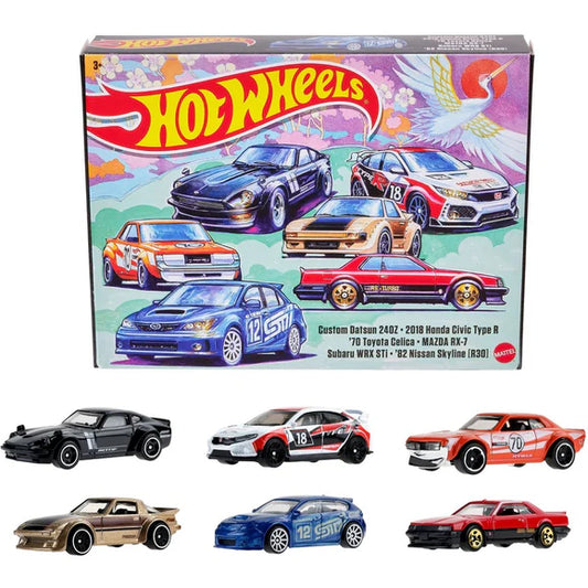 Hot Wheels JDM 6 Car Box Set