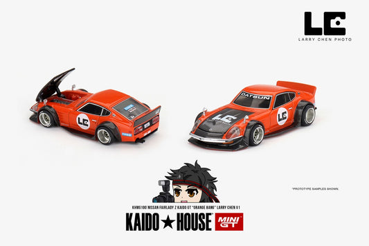 (Preorder) Kaido House x Mini GT 1:64 Nissan Fairlady Z Kaido GT 'ORANGE BANG' Larry Chen V1