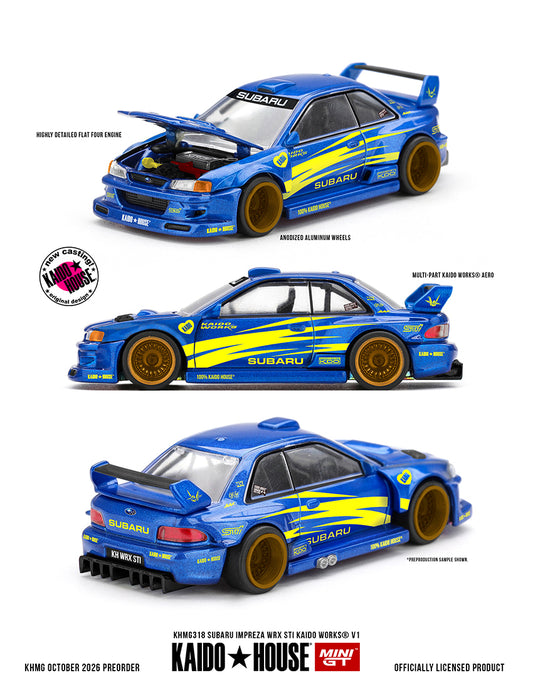 (Preorder) Kaido House x Mini GT 1:64 Subaru Impreza WRX STI KAIDO WORKS V1 - KHMG318