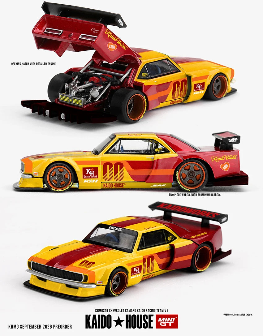 (Preorder) Kaido House x Mini GT 1:64 Chevrolet Camaro Kaido Racing Team V1 - KHMG319