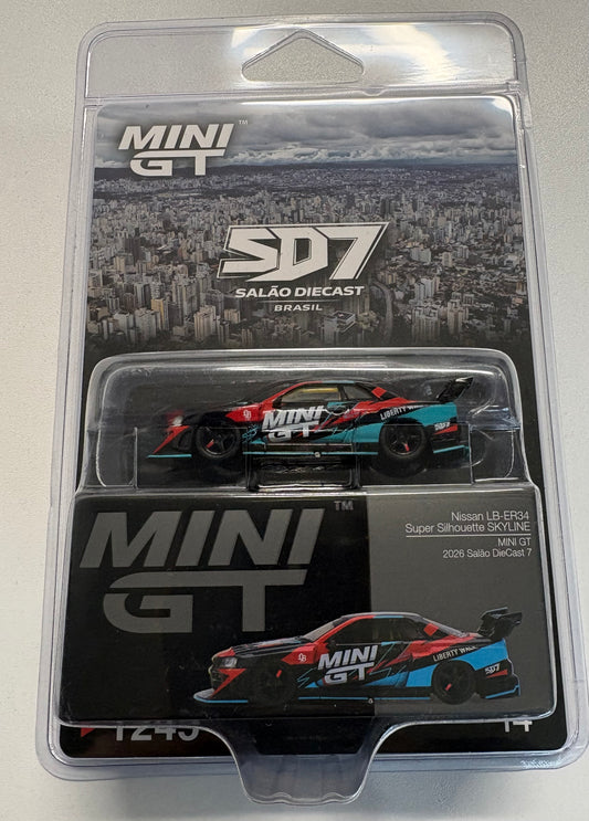 Mini GT Nissan LB-ER34 Super Silhouette SKYLINE 2026 Salao Diecast 7