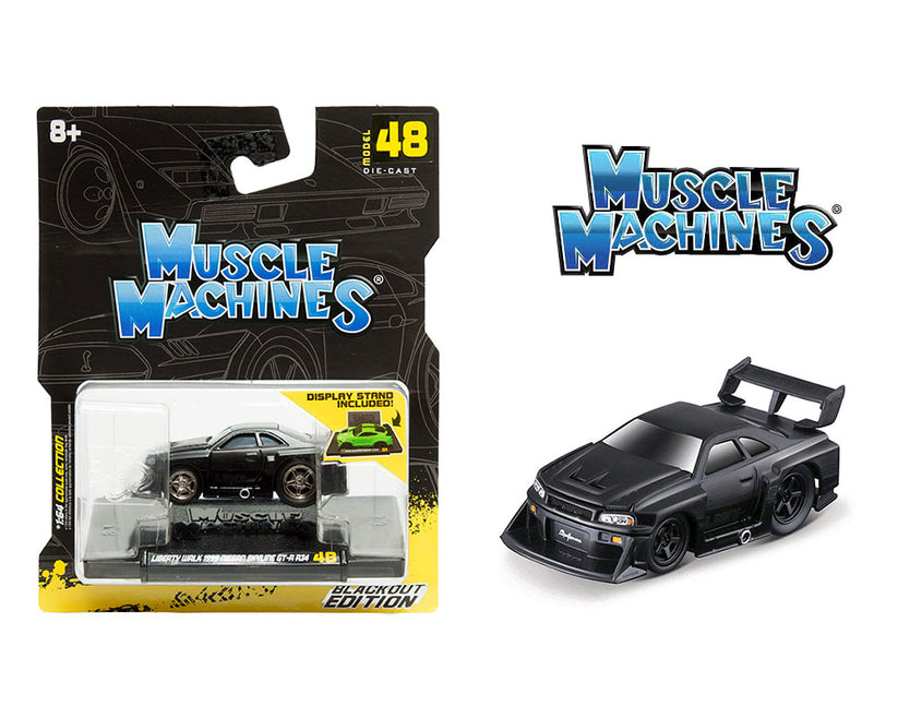 (Preorder) Muscle Machines 1:64 Liberty Walk 1999 Nissan Skyline GT-R ...