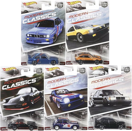 Hot Wheels Modern Classics Set of 5 2017