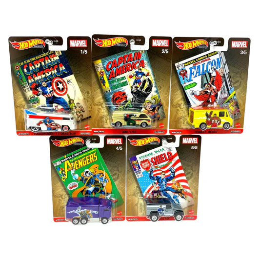Hot Wheels Pop Culture Captain America Set