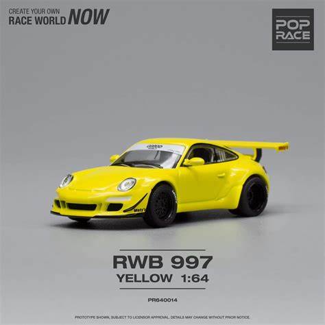 Pop Race 1:64 RWB 997 Notting Hill – Yellow