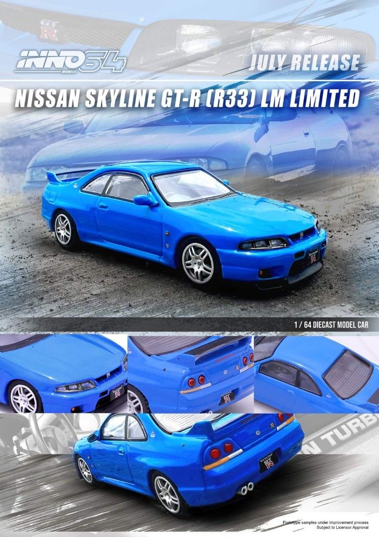 INNO64 1:64 Nissan Skyline GT-R (R33) LM Limited