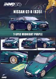 INNO64 1:64 Nissan Skyline GT-R (R35) T-Spec Midnight Purple