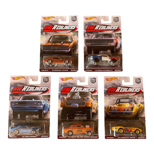 Hot Wheels HW Redliners Set of 5