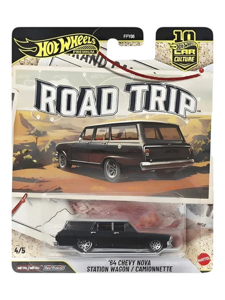 Hot Wheels Road Trip '64 Chevy Nova Station Wagon / Camionnette