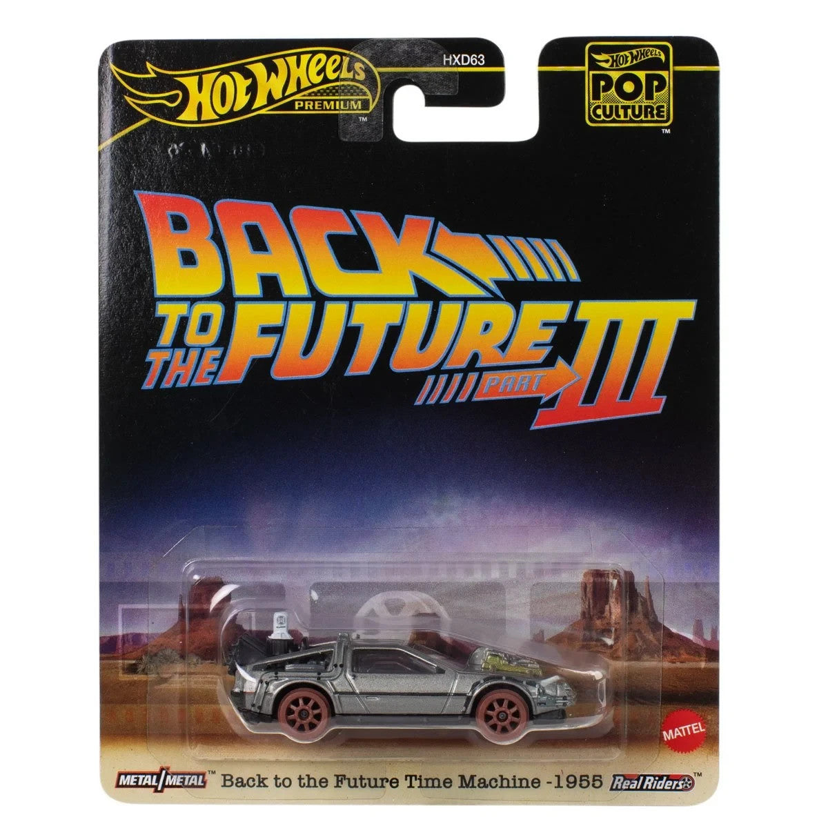 1:64 Hot Wheels Pop Culture Back to the Future Part III Time Machine-1955