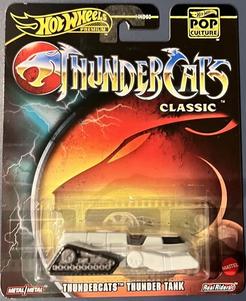 Hot Wheels Premium Pop Culture Thundercats Thunder Tank New Card Art