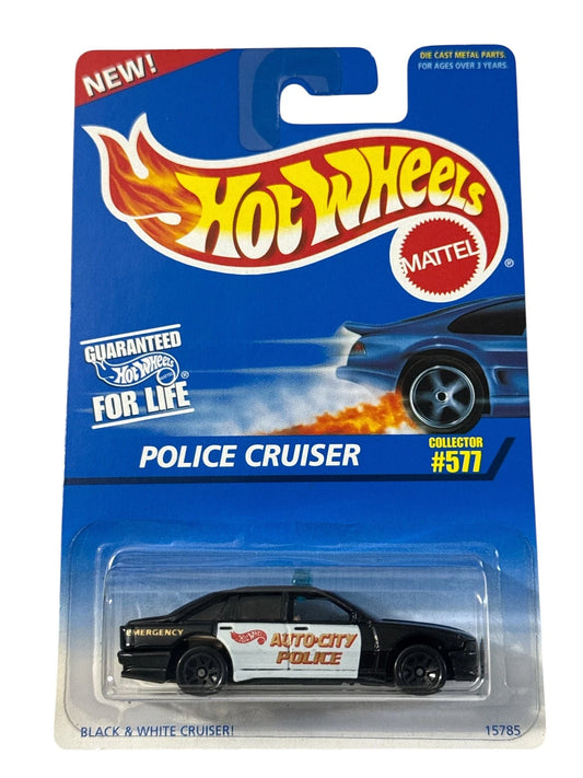 Hot Wheels Police Cruiser - Black And White
