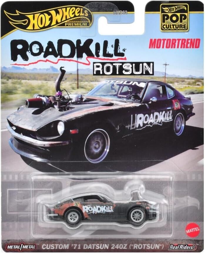 Hot Wheels Pop Culture A Case Roadkill Custom '71 Datsun 240z 'ROTSUN'