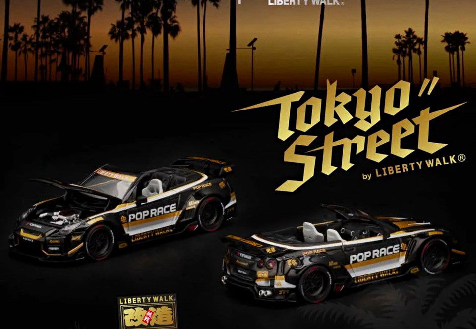 Pop Race 1:64 Tokyo Street x LB-Works 35 Final Edition Black - Los Angeles Box