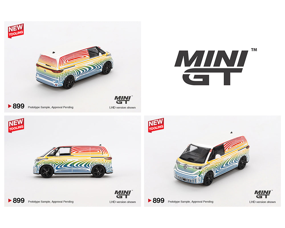 Mini GT 1:64 Volkswagen ID. Buzz Prototype “Rainbow” (899)