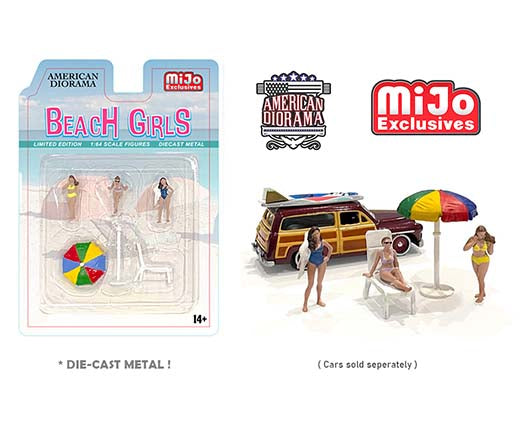 American Diorama 1:64 Mijo Exclusive Figure Set - Beach Girls