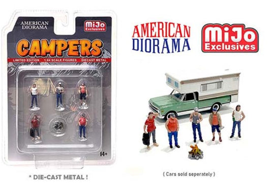American Diorama 1:64 Figures Set - Campers