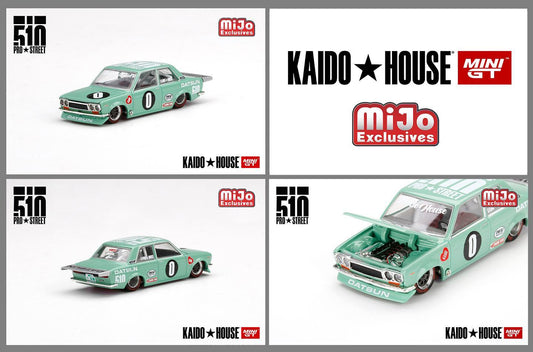 Kaido House x Mini GT 1:64 Mijo Exclusive Datsun 510 Pro Street " KDO510" Limited Edition