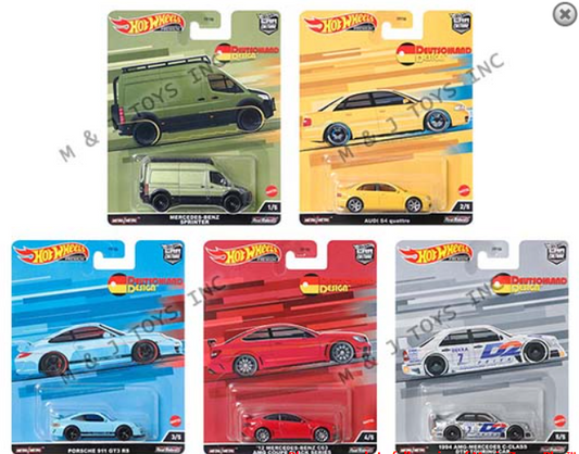 Hot Wheels 1:64 Car Culture 2022 K Case Deutschland Set of 5